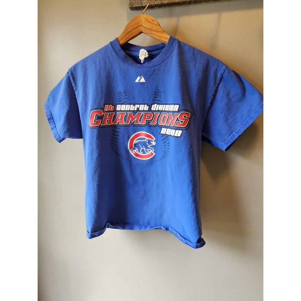 Chicago Cubs 2008 Central Division Champions M T-Shirt Complete Roster Vintage
